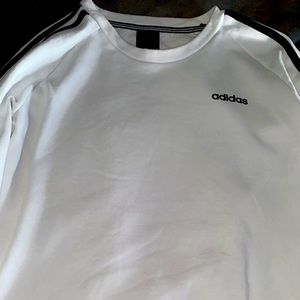 White adidas crew neck